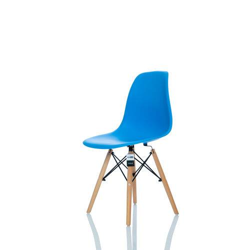 Cadeira Charles Eames para Sala de Jantar ou Escritório - Azul