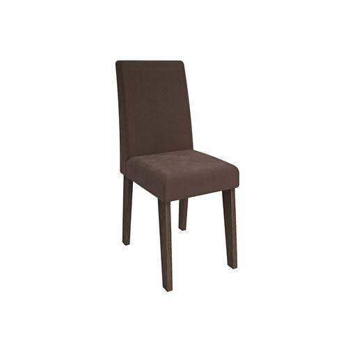 Cadeira Cimol Milena - -Cor Marrocos- Assento/Encosto Chocolate