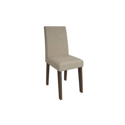 Cadeira Cimol Milena - Cor Marrocos - Assento/Encosto Sued Bege