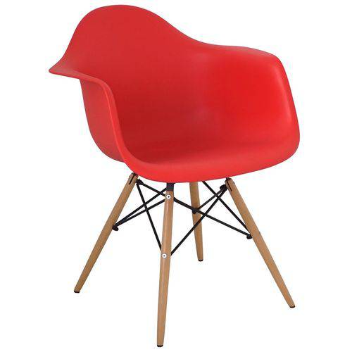 Cadeira com Braço Eames Vermelha