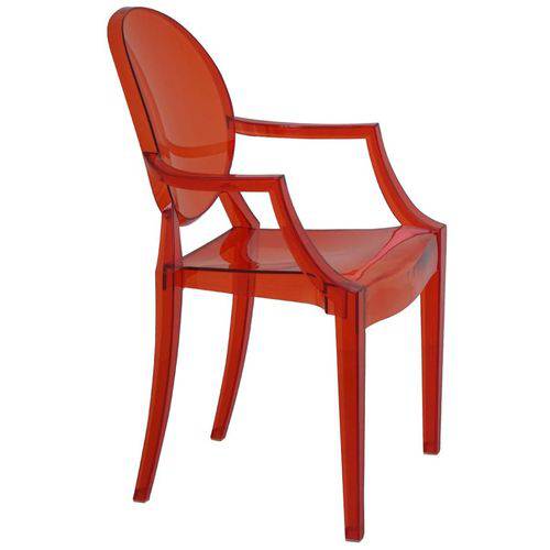 Cadeira com Braço Ghost Vermelha