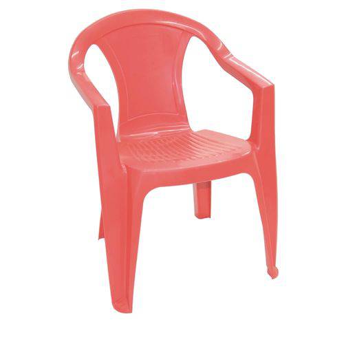 Cadeira com Braco Ilhabela Fechada Vermelho