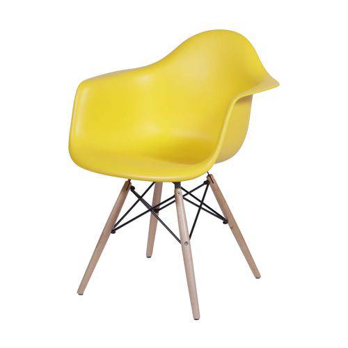 Cadeira com Braços Eames 1120 OR Design Amarelo