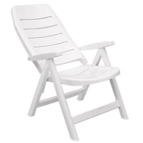 Cadeira com Braços Iracema Encosto Alto Branco