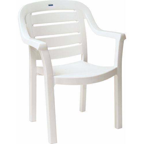 Cadeira com Braços Miami Horizontal Branco
