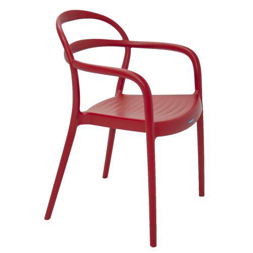 Cadeira com Braços Sissi Vermelho Tramontina 92045040