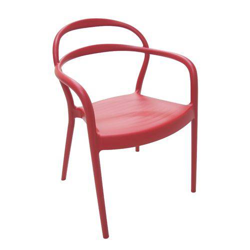 Cadeira com Bracos Sissi Vermelho