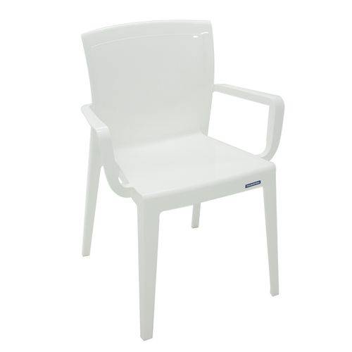 Cadeira com Bracos Victoria Fechada Branco