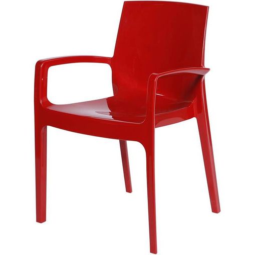 Cadeira Cream Vermelha Or Design