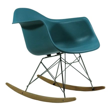 Cadeira DAR Balanço Eiffel Charles Eames Turquesa Byartdesign