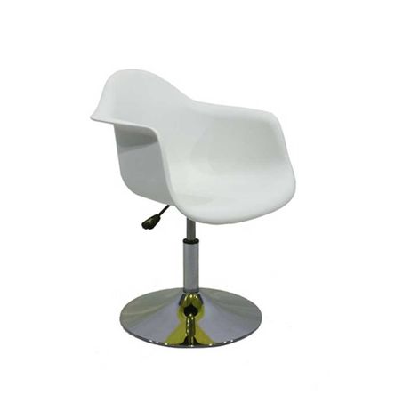 Cadeira DAR Charles Eames Disco PP Branca Byartdesign