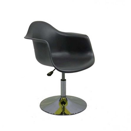 Cadeira DAR Charles Eames Disco PP Preto Byartdesign
