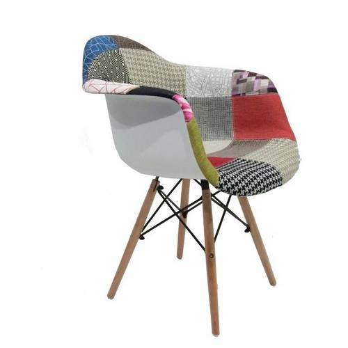 Cadeira Dar Wood Charles Eames Patchwork Byartdesign