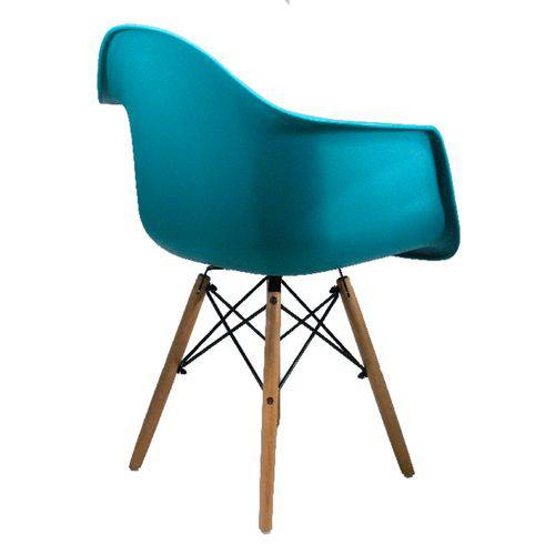 Cadeira DAR Wood Eames Turquesa Original Entrega Byartdesign