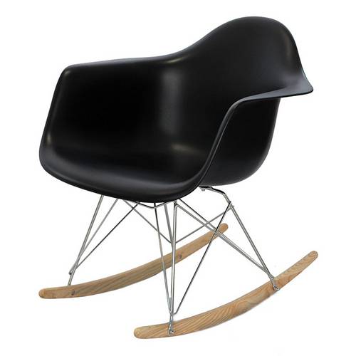 Cadeira de Balanço Or Design Eames Dar Preto