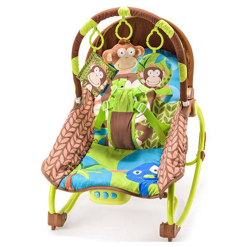 Cadeira de Balanço Reclinável - Macacos - Multikids Baby