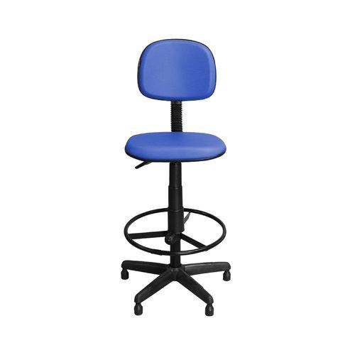 Cadeira de Caixa Csx-02 Giratória Couro Azul - Pethiflex