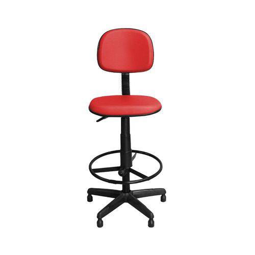 Cadeira de Caixa Csx-02 Giratória Couro Vermelho - Pethiflex