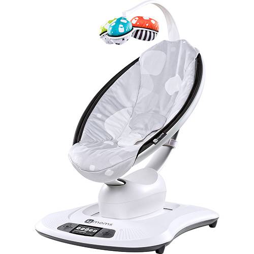 Cadeira de Descanso com Movimentos Mamaroo 3.0 Prata Bivolt com Controle Bluetooth - 4 MOMS