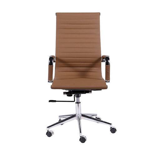 Cadeira de Escritório Alta com Sistema Relax - Caramelo - Tommy Design