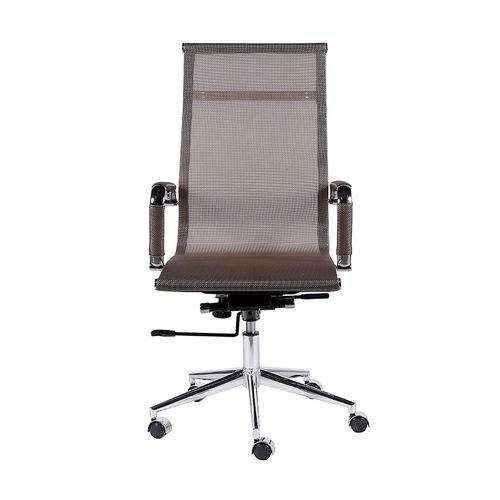 Cadeira de Escritório Alta com Tela Mesh - Cobre - Tommy Design