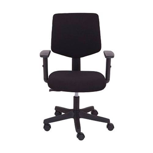 Cadeira de Escritório Executiva com Braços Reguláveis - Preto - Tommy Design