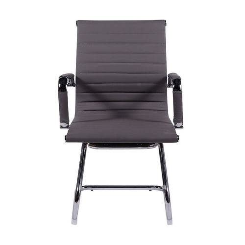 Cadeira de Escritório Fixa com Braço - Cinza - Tommy Design