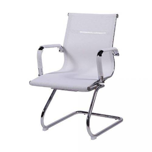 Cadeira de Escritório Or Design Eames Tela Fixa Branco