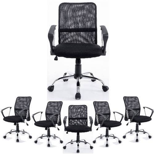 Cadeira de Escritório Sala de Executivos Completa com 6 Cadeiras Executivas C161l Fortt