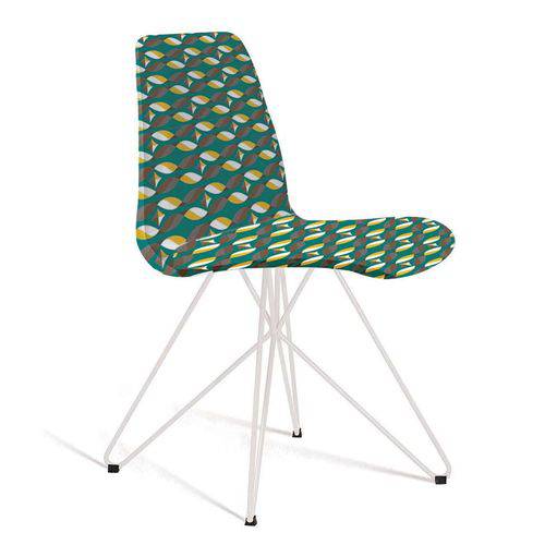 Cadeira de Jantar Eames Butterfly Branco e Verde