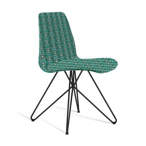 Cadeira de Jantar Eames Butterfly Verde e Cinza