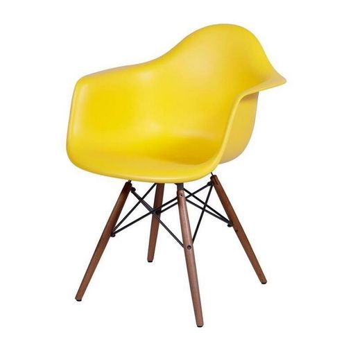 Cadeira de Jantar Eames com Braços Amarela ÓR