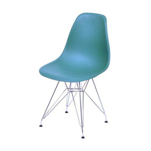 Cadeira de Jantar Eames Eiffel Azul Petróleo 1102 OR Design