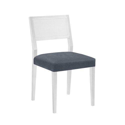 Cadeira de Jantar Gardenia Branco e Azul
