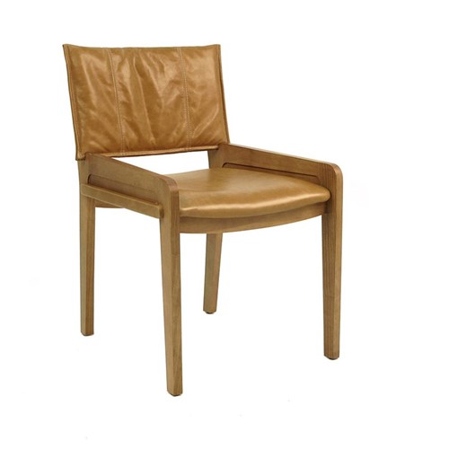 Cadeira de Jantar Lívia Couro - Wood Prime AM 4003