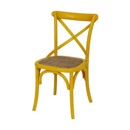 Cadeira de Madeira Country Amarela OR Design 1150