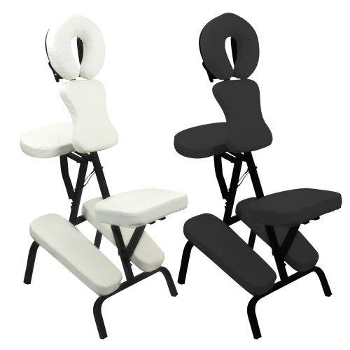 Cadeira de Massagem Portátil Dobrável Preto