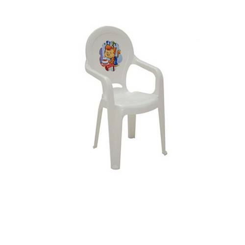 Cadeira de Plástico Infantil Catty Adesivo Branca