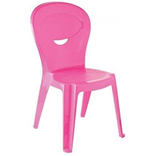 Cadeira de Plástico Infantil Vice Rosa