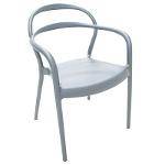 Cadeira de Polipropileno e Fibra de Vidro com Braço Grafite - SISSI - Tramontina