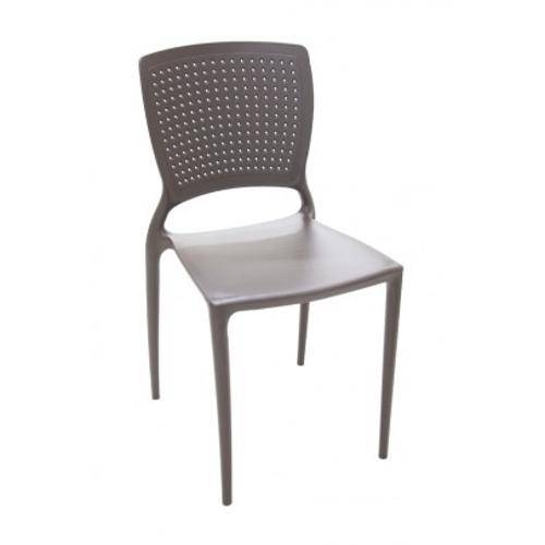 Cadeira de Polipropileno e Fibra de Vidro Marrom - SAFIRA - Tramontina
