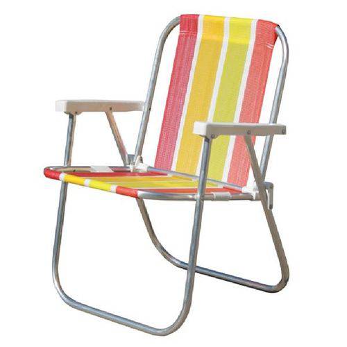 Cadeira de Praia Botafogo Varanda Alta Aluminio Infantil - Cad0032