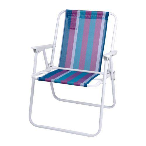 Cadeira de Praia de Aço Azul e Roxo - A/casa
