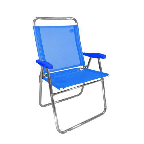 Cadeira de Praia King Zaka em Alumínio Azul