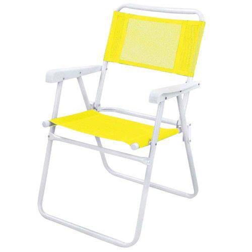 Cadeira de Praia Master Aço Mor - Amarela
