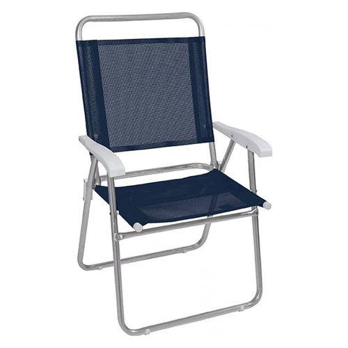 Cadeira de Praia Master Plus Alumínio 2112 Azul - Mor