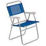 Cadeira de Praia Mor Master em Alumínio Azul