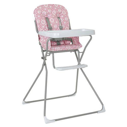 Cadeira de Refeição Bambini Até 15 Kg Rosa Tutti Baby