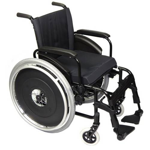 Cadeira de Rodas Avd Alumínio 48cm Preta - Ortobras