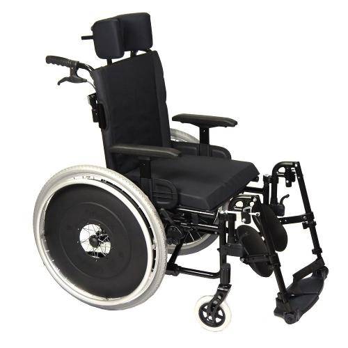 Cadeira de Rodas Avd Alumínio Reclinável 40cm Preta - Ortobras